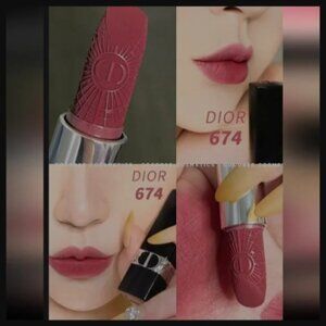 Christian Dior Midnight Rose Velvet 0.12oz. Rouge Refillable Lipstick NIB